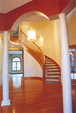 curved staircase