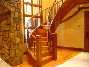 curved staircase